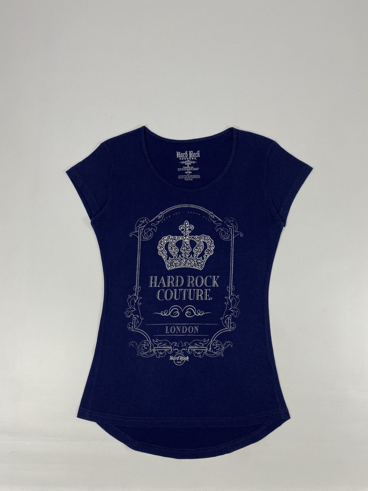 Hard Rock Cafe LASTDROP🔥Y2K Hard Rock Cafe Couture London Crown Rhinestones Size S / US 4 / IT 40 - 9 Thumbnail