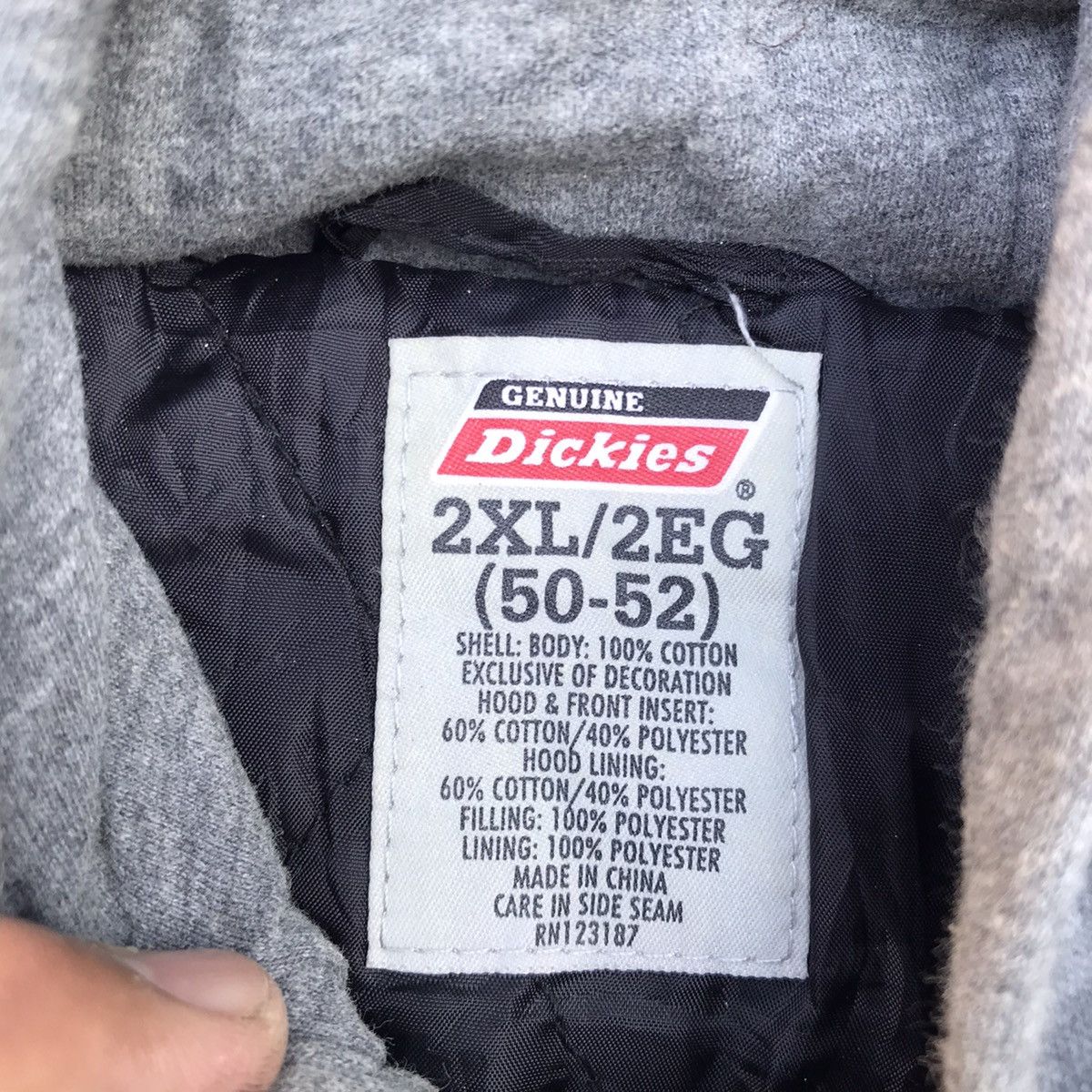 If Six Was Nine Vintage 90s Dickies 2 layers Hoodies Workwear Jacket Size US XXL / EU 58 / 5 - 9 Thumbnail