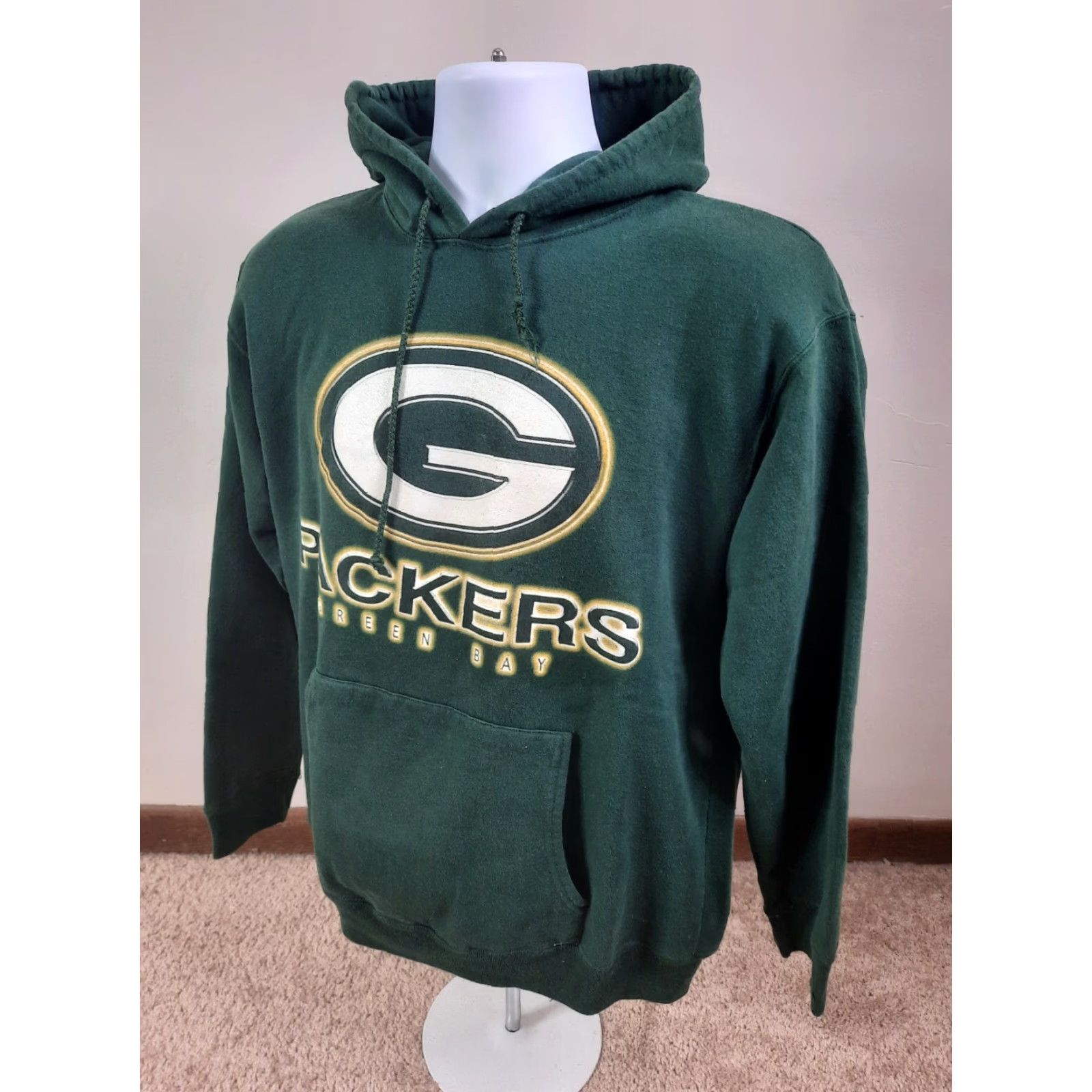 NFL VINTAGE 90s Green Bay Packers NFL Football Hoodie Hooded Sweatshirt Mens M Green NFL Football True Fan Hoodie Sweatshirt Mens Size US M / EU 48-50 / 2 - 3 Thumbnail