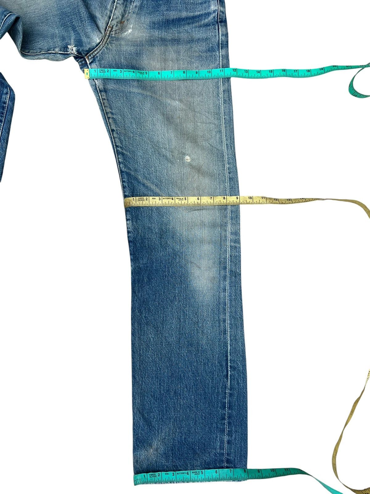 Levi's 90s Levi’s 502 XX Big E Aging Distress Denim Selvedge Jeans Size US 29 - 3 Thumbnail