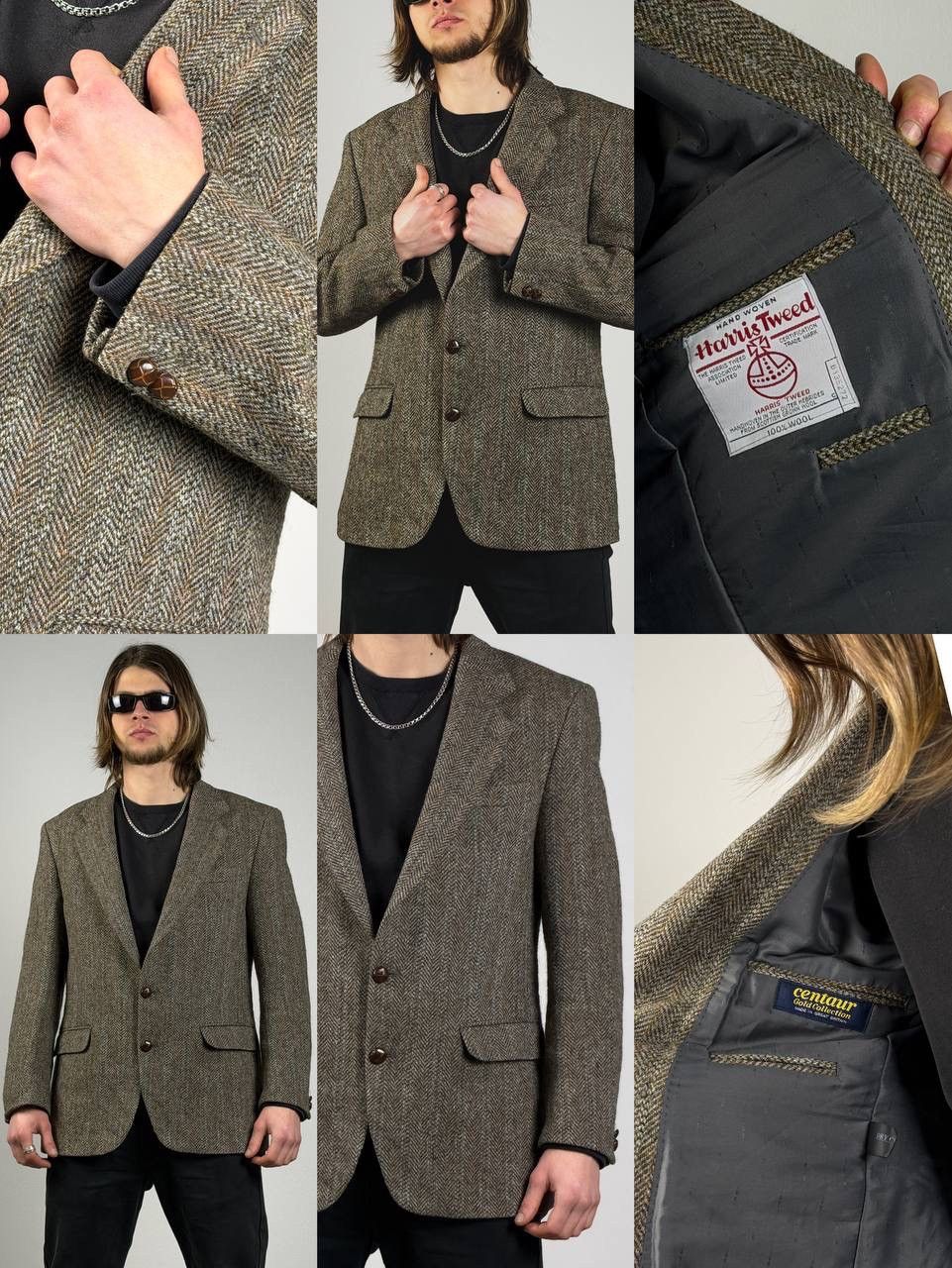 Harris Tweed harris Tweed vintage Centaur gold collection blazer eur50 Size 40R - 1 Thumbnail