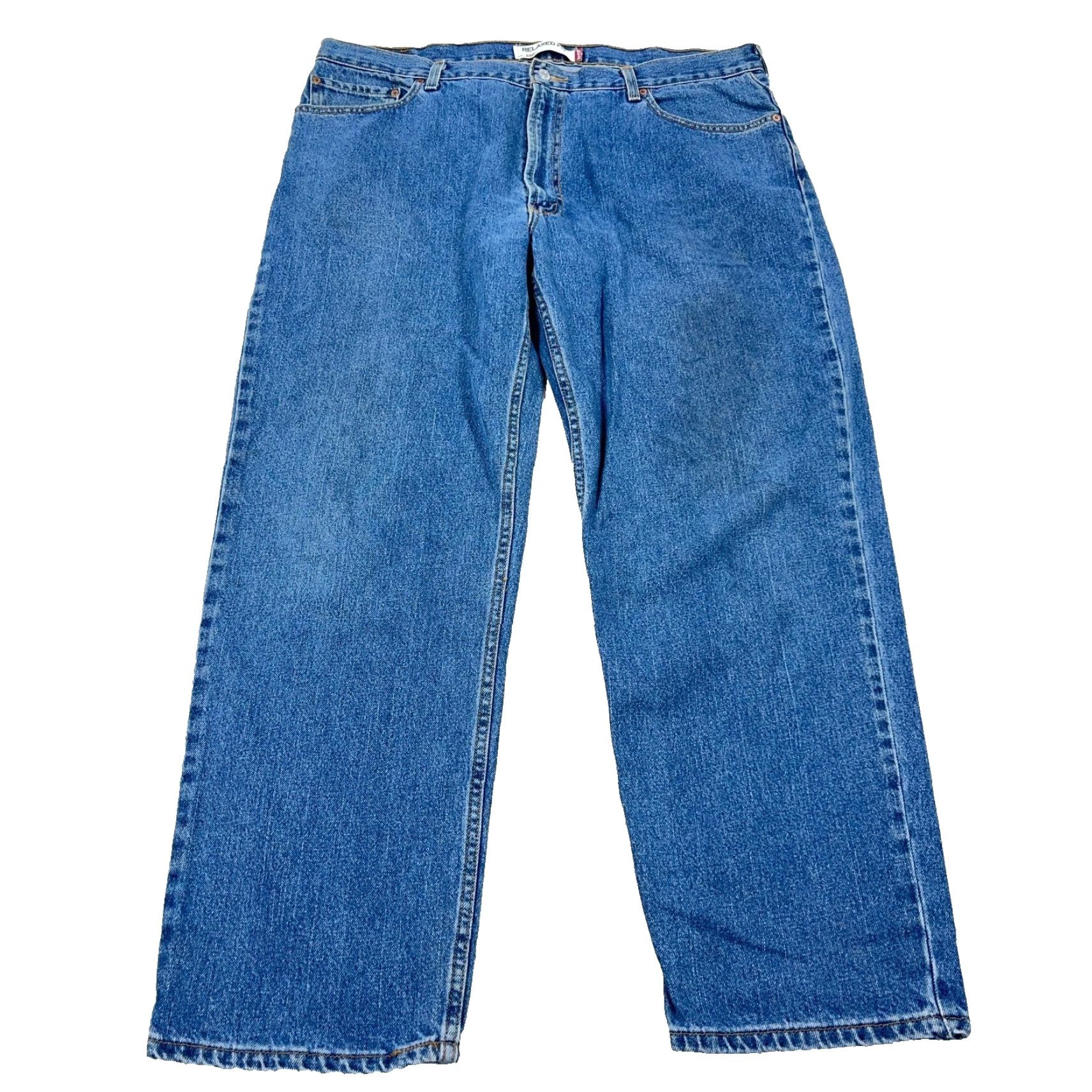 Levi's VINTAGE Levi's 550 Jeans Men's 42x32 Relaxed Fit Straight Leg Blue Y2K Grunge Size US 42 / EU 58 - 2 Thumbnail