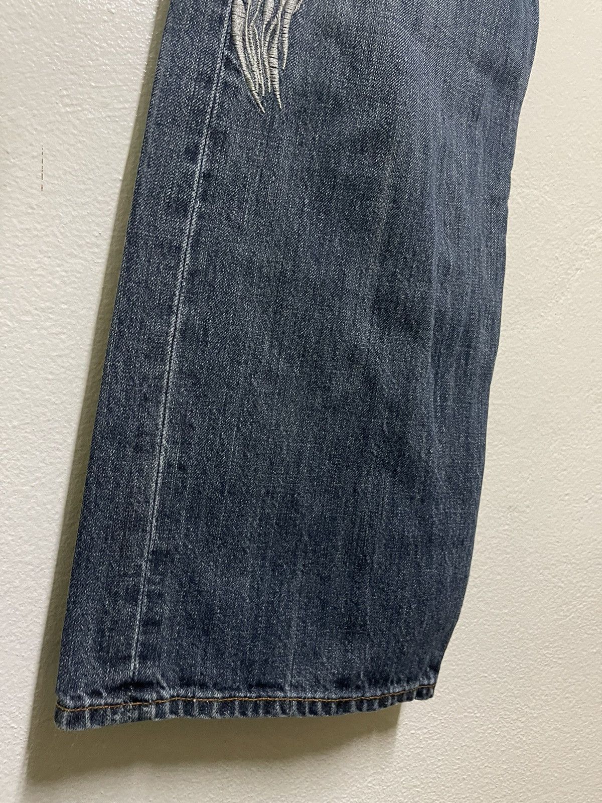 Japanese Brand × Vintage Dragon Motive Embroidery Jeans Size US 30 / EU 46 - 4 Thumbnail