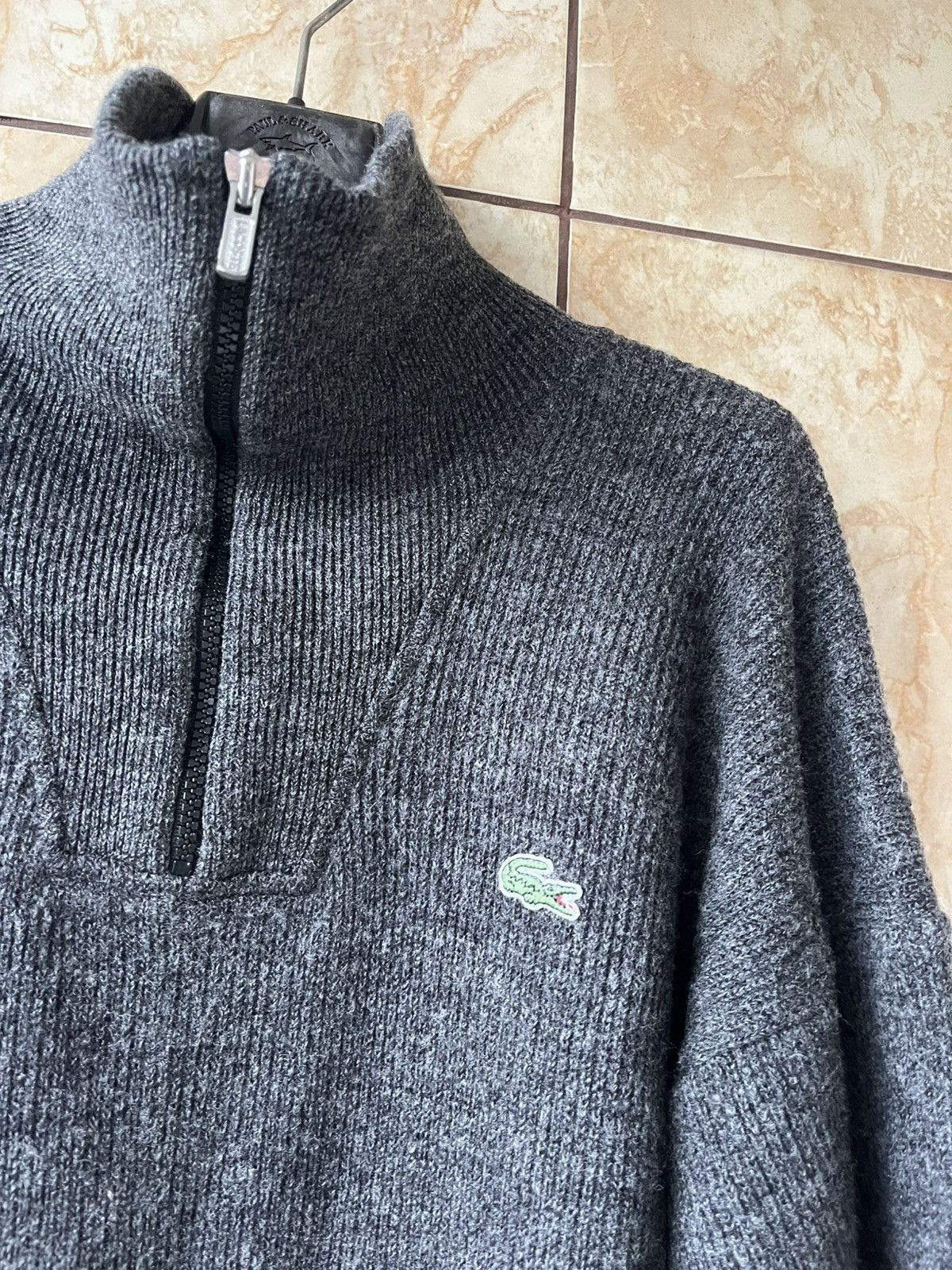 Lacoste Lacoste Vintage grey sweater Size US M / EU 48-50 / 2 - 2 Thumbnail