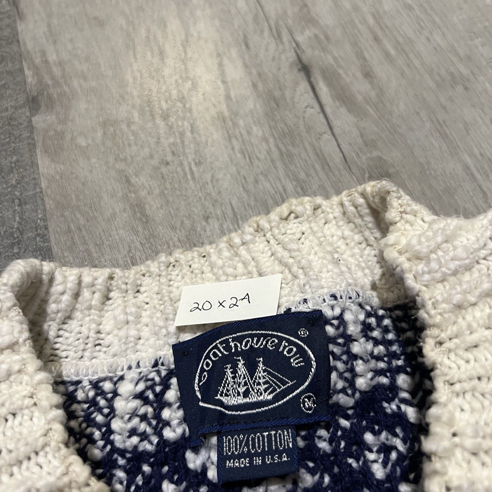 Vintage VTG Boathouse Row Pullover Sweater Geometric Chunky Knit Size US M / EU 48-50 / 2 - 6 Thumbnail