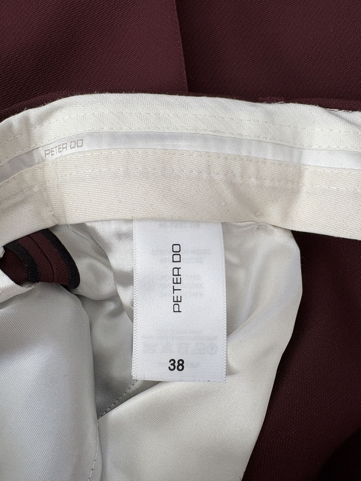 Peter Do 21FW Burgundy Belted Wide Pants Size US 30 / EU 46 - 7 Thumbnail