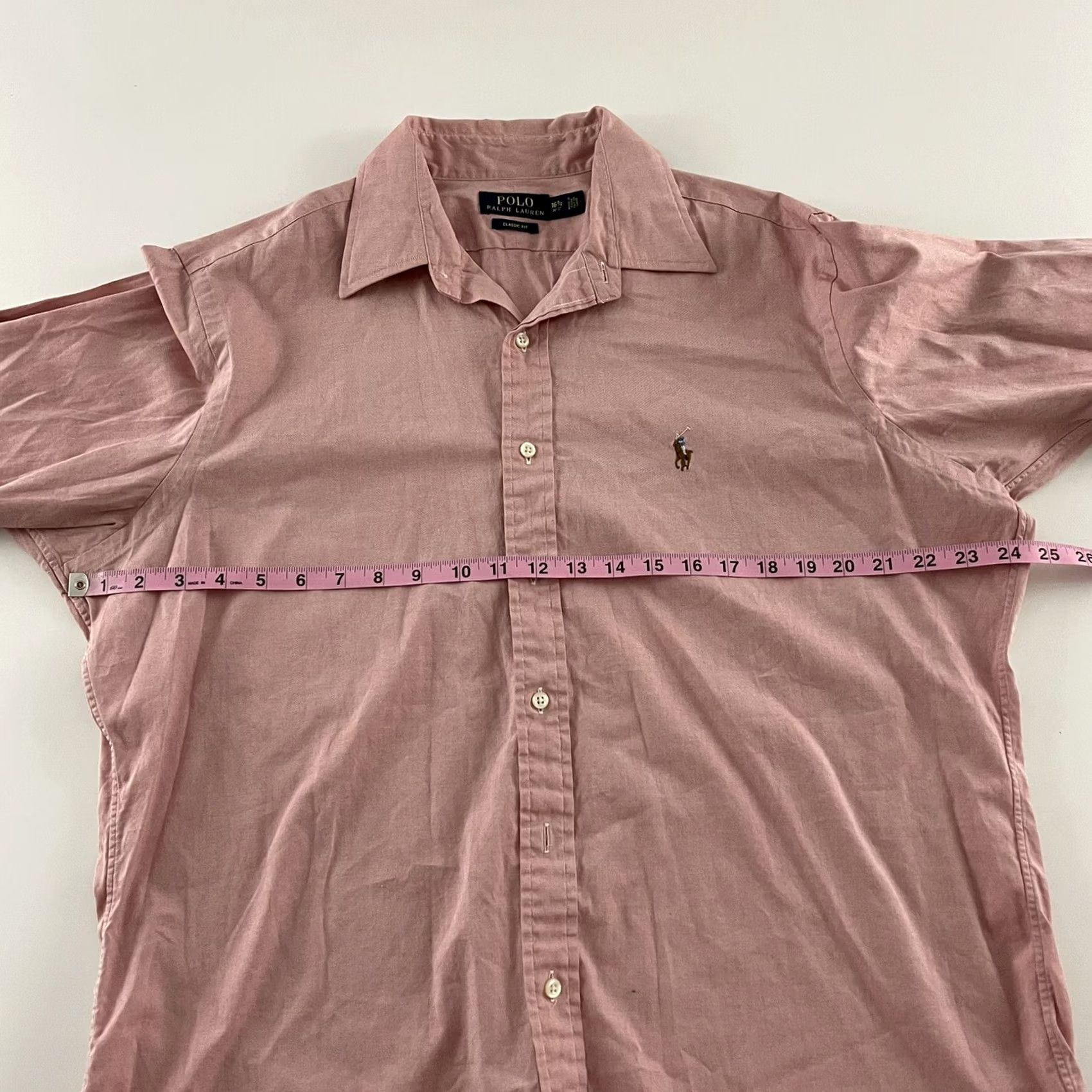 Polo Ralph Lauren Polo Ralph Lauren Classic Fit Mens Long Sleeve Button Front Shirt Pink 16.5 36 Size US XL / EU 56 / 4 - 5 Thumbnail