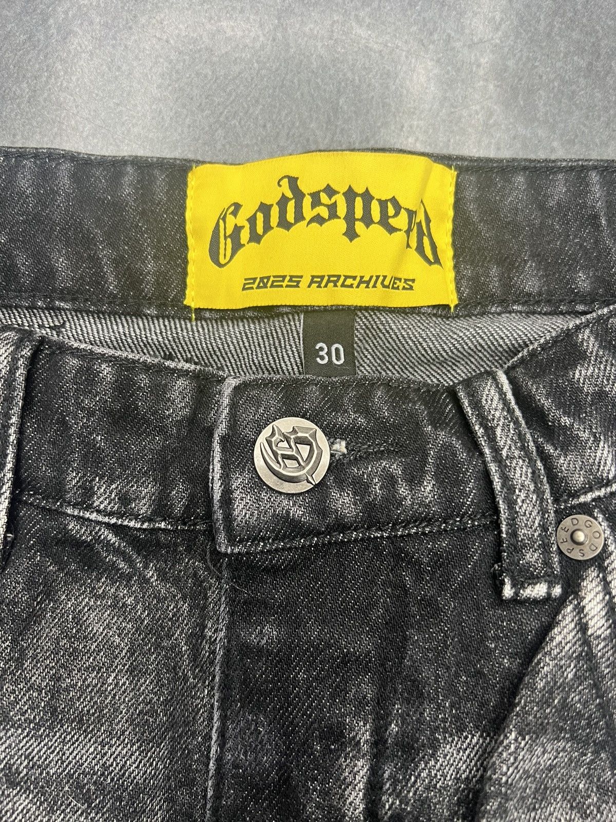 Godspeed Godspeed Octagon Cargo Denim Shorts Size US 30 / EU 46 - 4 Thumbnail