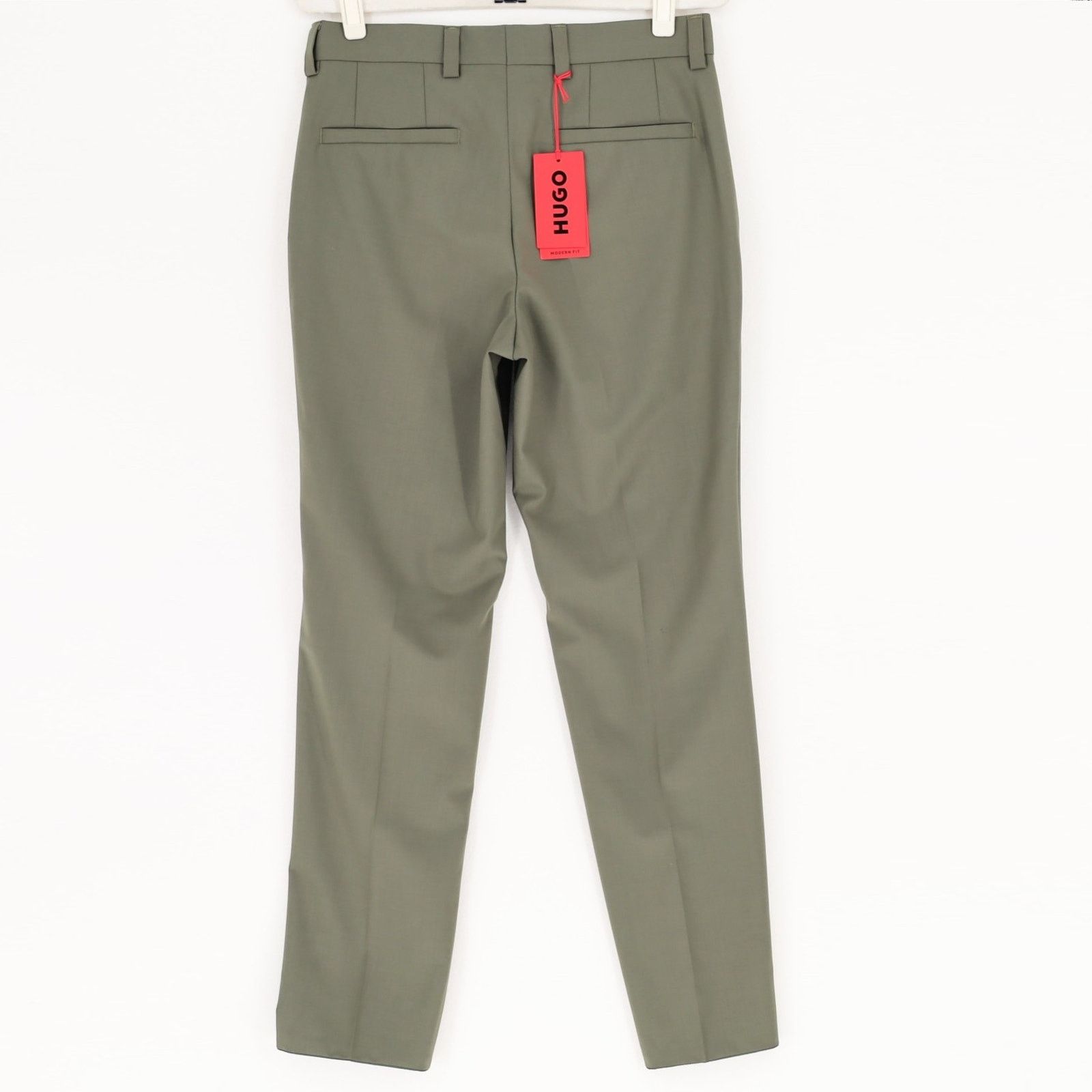 Hugo Boss Hugo Boss Men's Dark Beige Wool Blend Dress Pants Size 30R Size US 30 / EU 46 - 6 Thumbnail