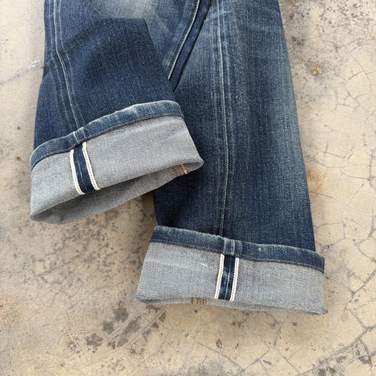 Japanese Brand Vintage Japanese skinny faded Jean denim pants Size US 30 / EU 46 - 9 Thumbnail