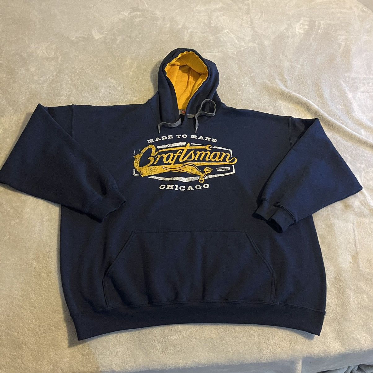 Craftsman Craftsman Hoodie Men 2XL Blue Sweatshirt Pullover Sweater Size US XXL / EU 58 / 5 - 1 Thumbnail