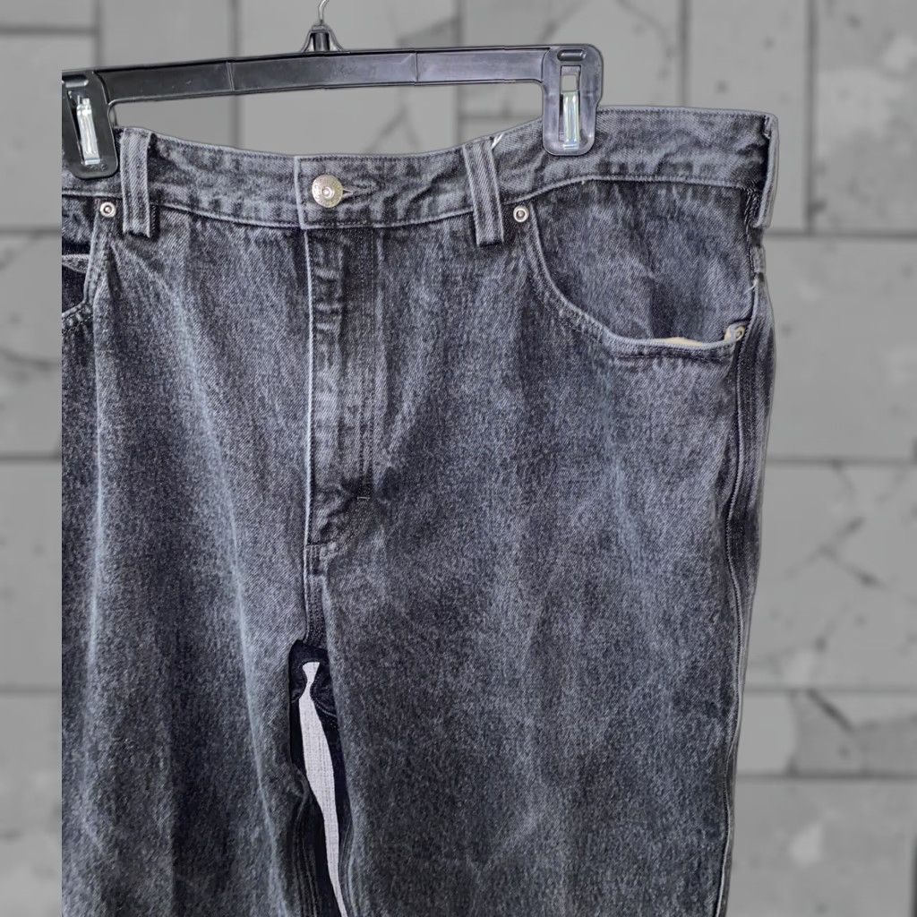CO Duluth Trading Co Mens Black Zip Fly Jeans 40 x 31 Regular Denim Jeans Inseam 31 Men Pants Size US 40 / EU 56 - 1 Thumbnail