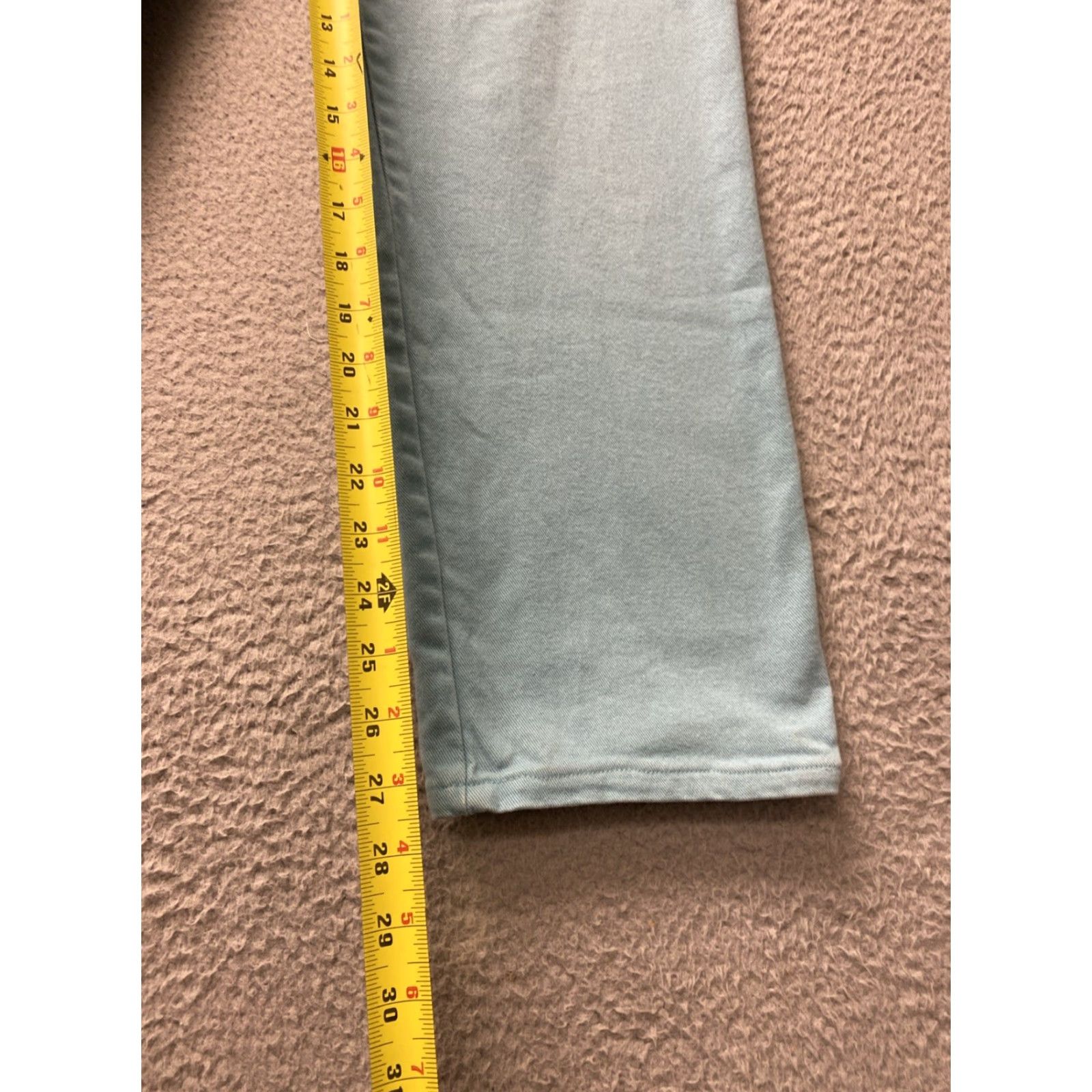 Gloria Vanderbilt GLORIA VANDERBILT Amanda Jeans Ladies' Size 8 Turquoise Stretch Denim Classic Rise 28" Inseam Womens Size 31" - 6 Thumbnail