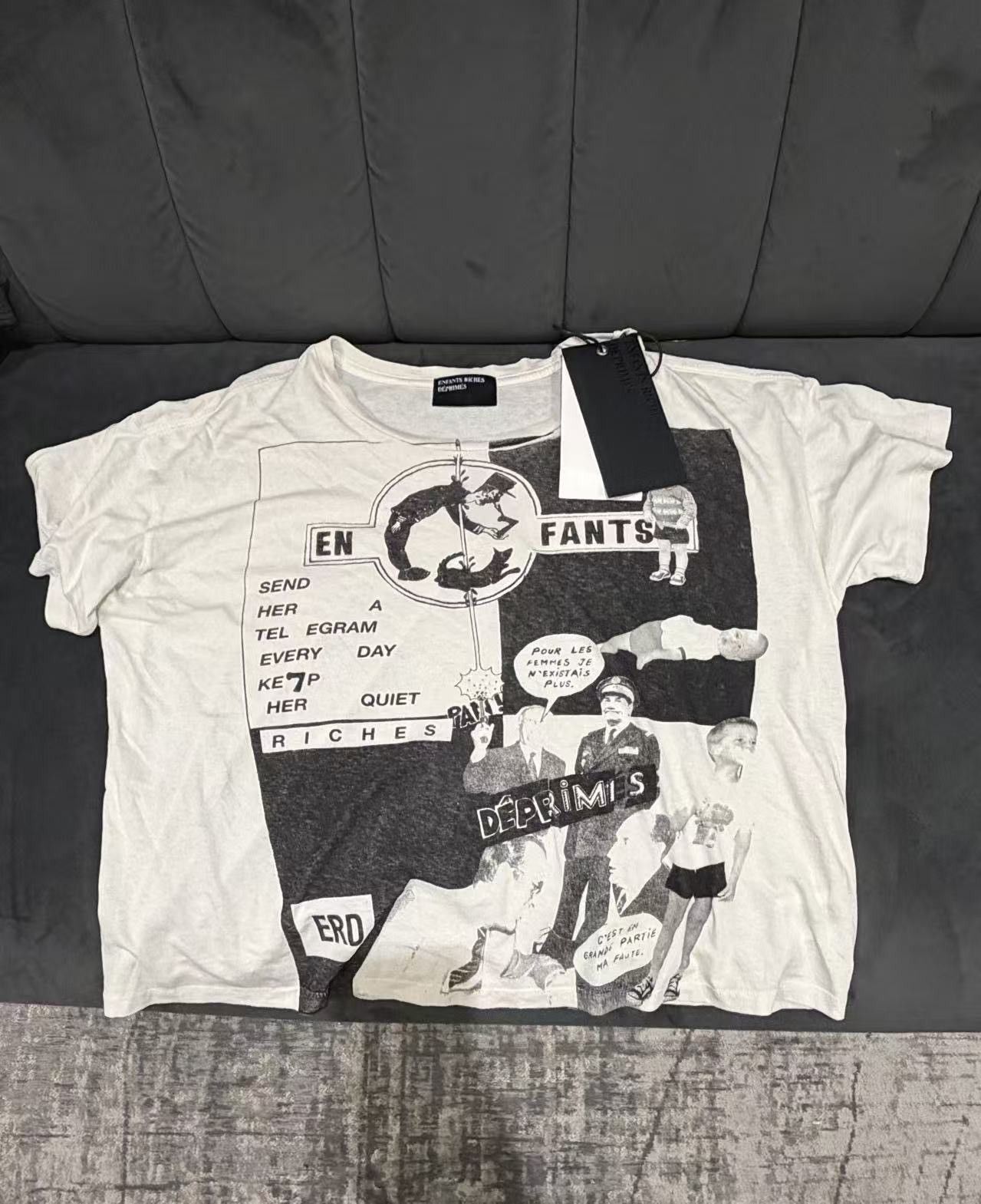 Enfants Riches Deprimes ENFANTS RICHES DÉPRIMÉS erd 25aw Tee keep her quite Size US L / EU 52-54 / 3 - 1 Thumbnail