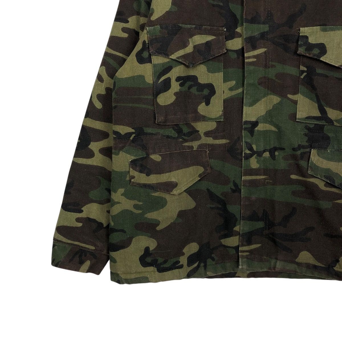 Vintage 🔥VINTAGE CHORE JACKET M-52 CARGO POCKET CAMOUFLAGE USA Size US L / EU 52-54 / 3 - 6 Thumbnail