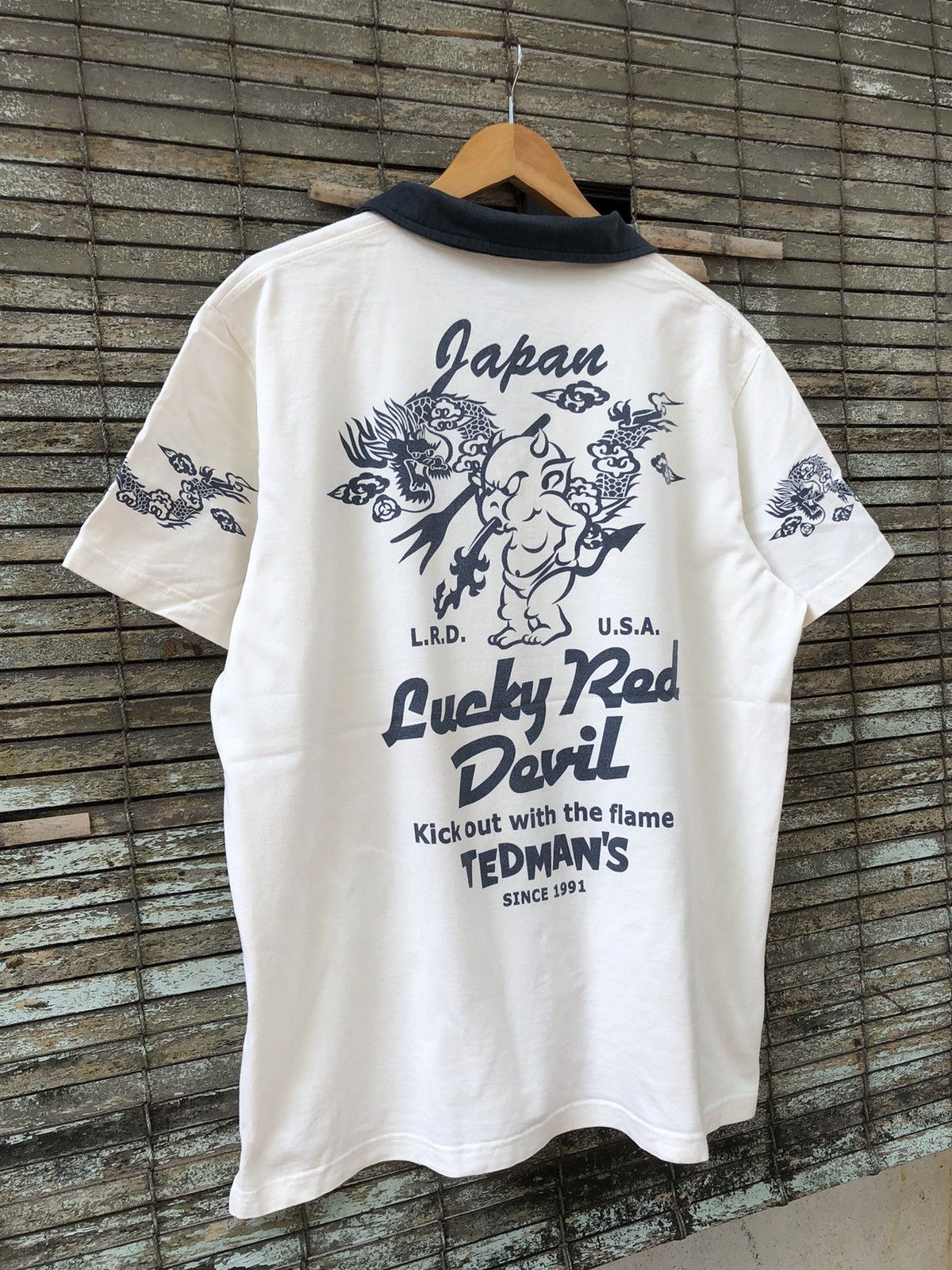 Japanese Brand Vintage Ted Company Lucky Red Devil Tedman Tee Size US L / EU 52-54 / 3 - 4 Thumbnail