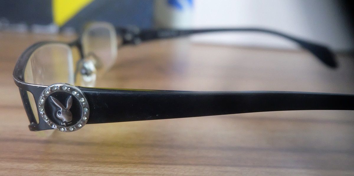 Playboy Playboy Neon Sparkle 3 PB-92056 Half Rim Glasses Size ONE SIZE - 5 Thumbnail