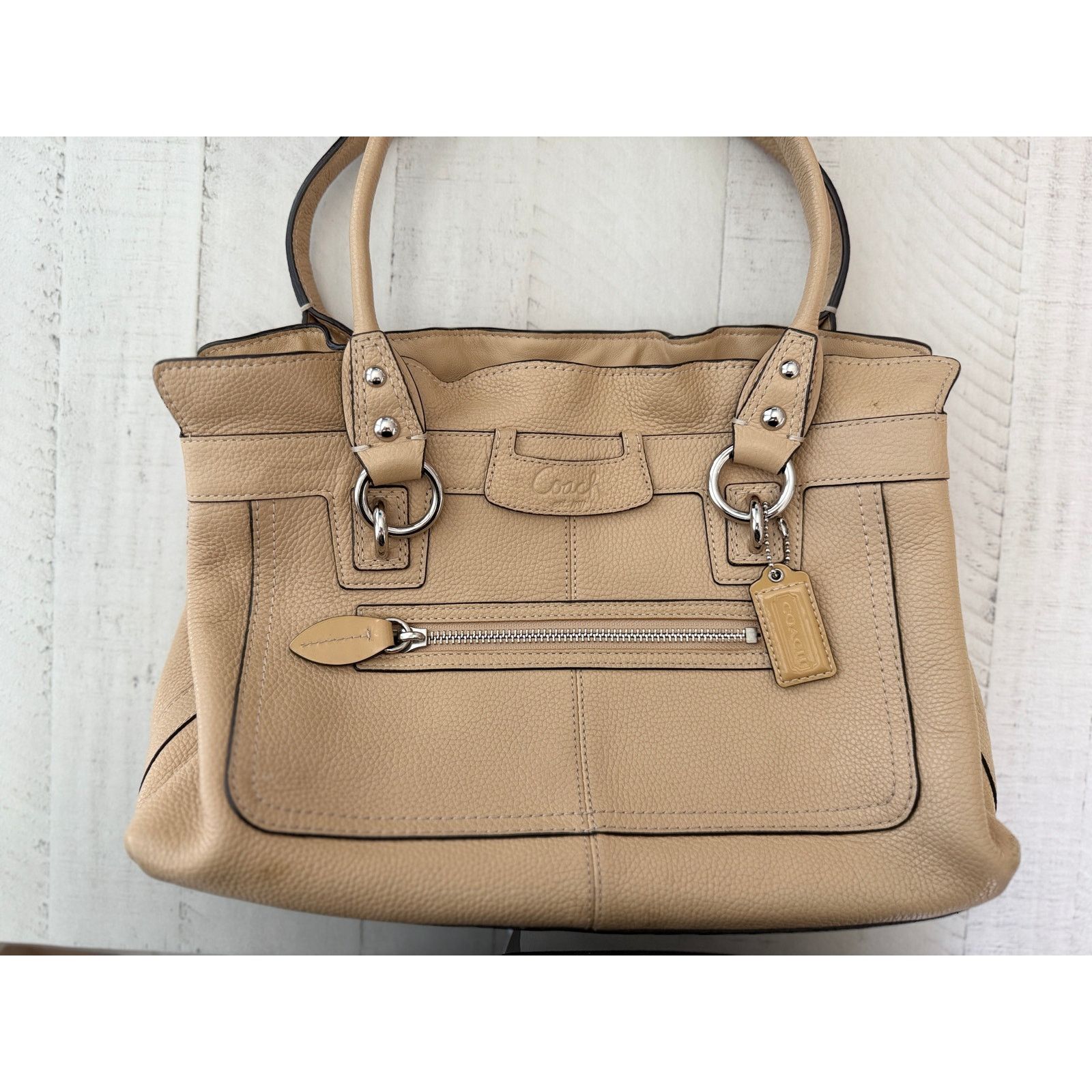 Coach Coach Penelope Pebbled Leather Satchel in Marigold AS IS Size ONE SIZE - 8 Thumbnail