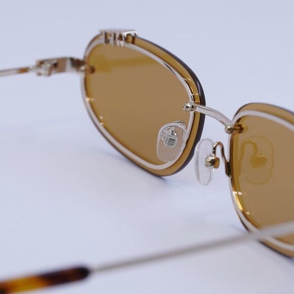 Off-White 🕶️New Off-White OERI13M MIAMI 7662 Sunglasses - Gold Frame Size ONE SIZE - 7 Thumbnail