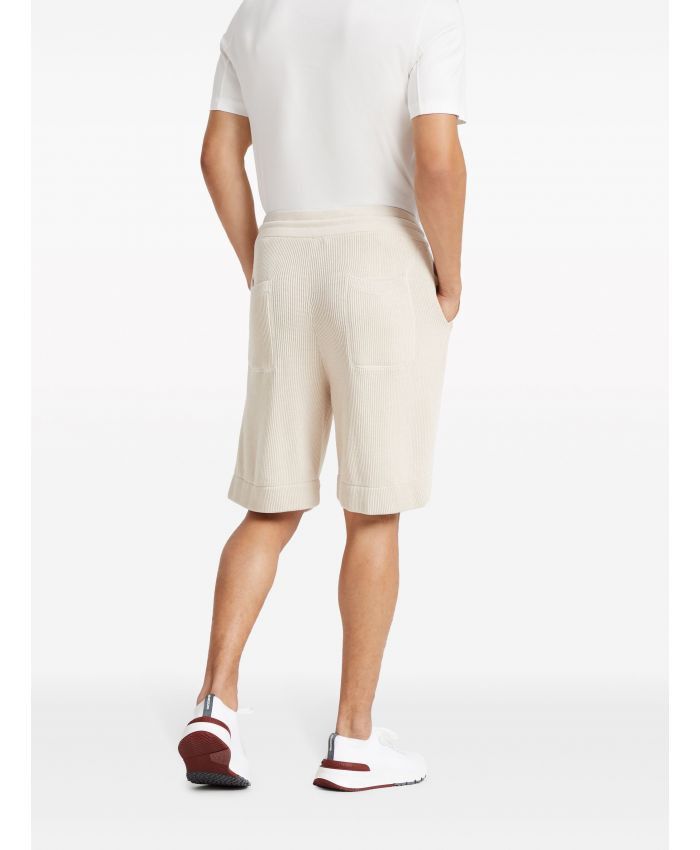 Brunello Cucinelli o1la1rc1a0425 Bermuda Short in Beige Size US 32 / EU 48 - 4 Thumbnail