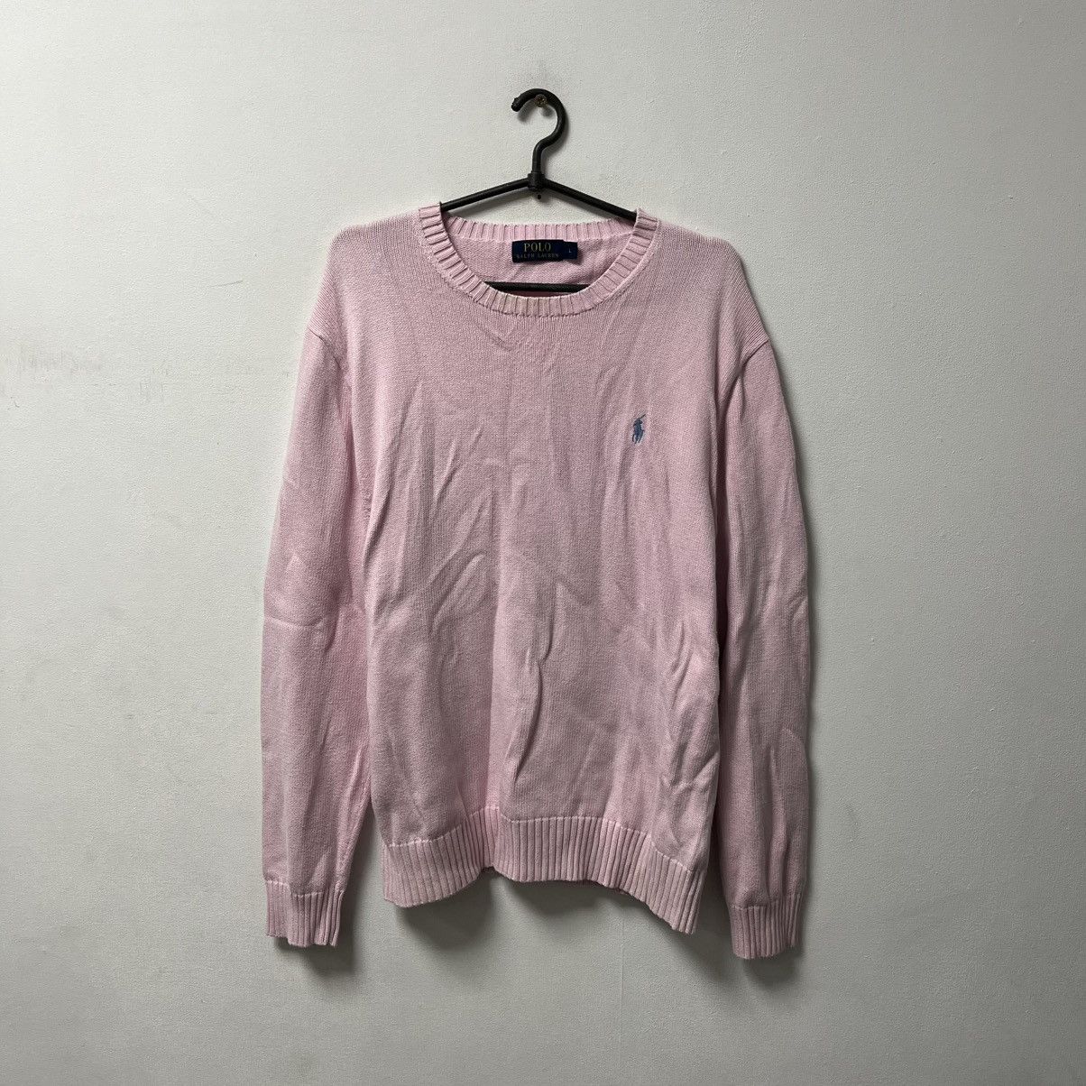 Ralph Lauren Vintage 90s Polo Ralph Lauren Sweater Pink Size US L / EU 52-54 / 3 - 1 Thumbnail