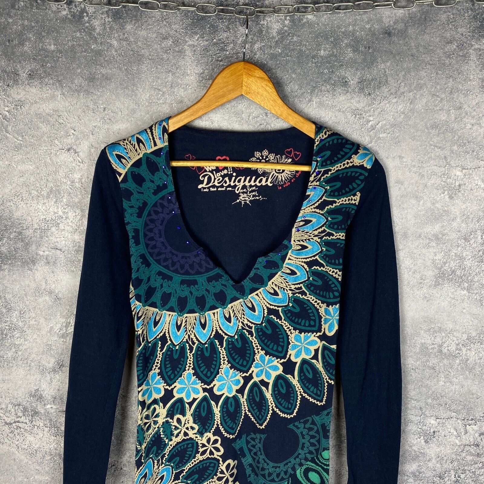 Desigual Desigual Dress Women's Size M Multicolor Long Sleeve ` Size M / US 6-8 / IT 42-44 - 2 Thumbnail