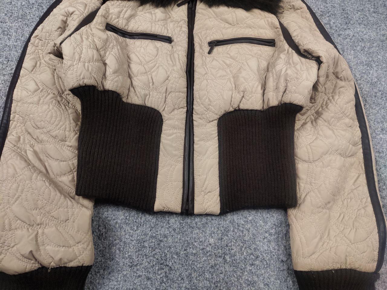 If Six Was Nine Vintage Y2K Cropped Faux Fur Zip Jacket Y2K LGB JPG Style Size L / US 10 / IT 46 - 5 Thumbnail