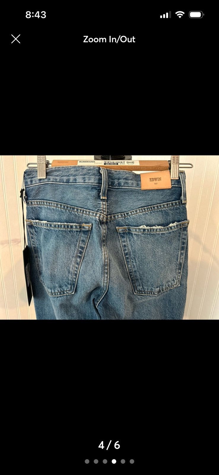 Edwin Edwin jeans Chrissy size 24 button fly flare NWT Size 24" / US 00 / IT 34 - 3 Thumbnail