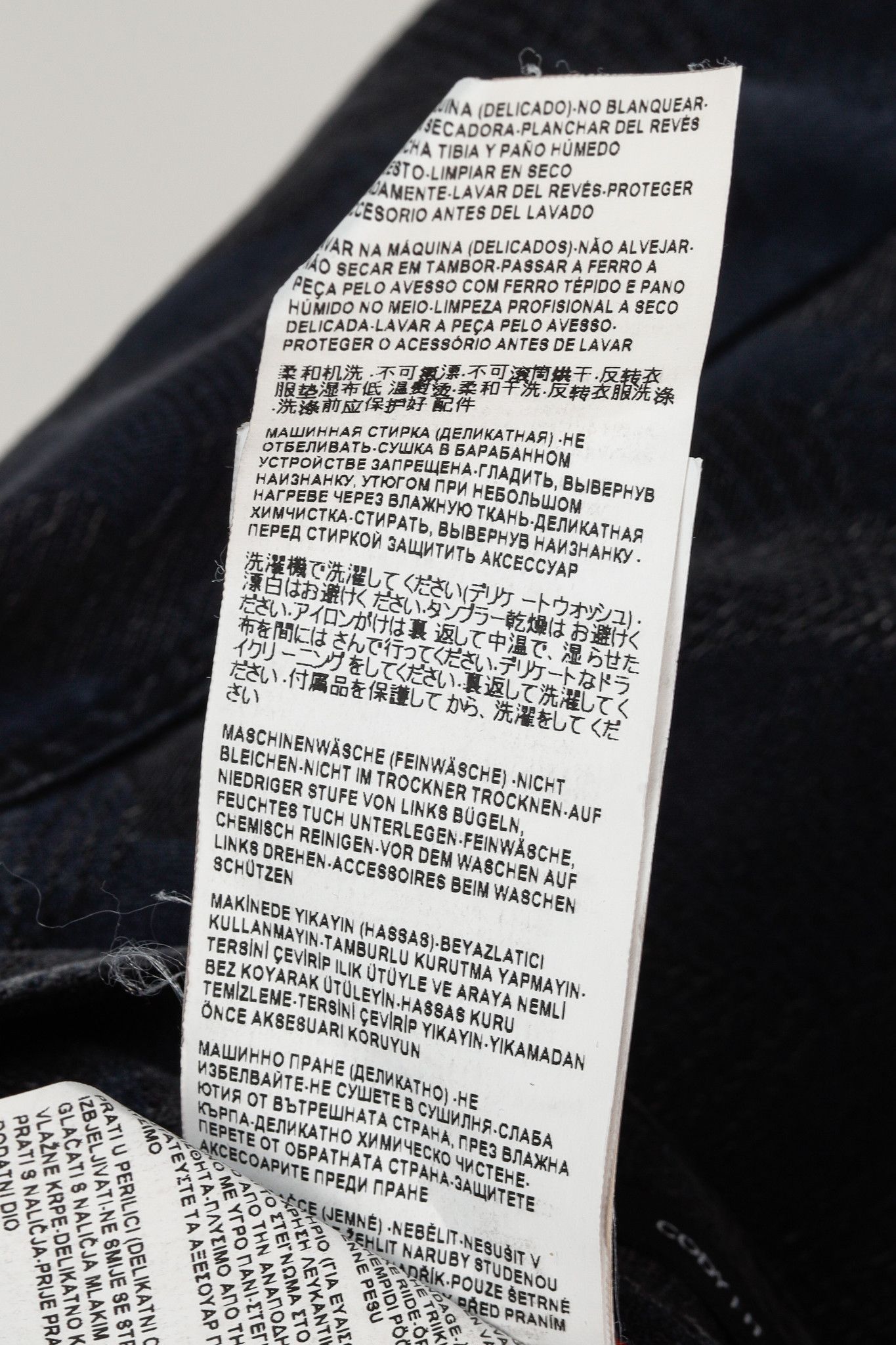 Versace Versace Cody Navy & Black Jacquard Slim-Fit Jeans Size 36" / US 14 / IT 50 - 4 Thumbnail
