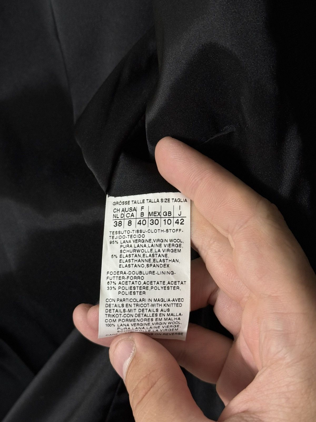Max Mara Max Mara Virgin Wool Blazer Jacket Black Size 8 / EU 40 Size M / US 6-8 / IT 42-44 - 12 Thumbnail