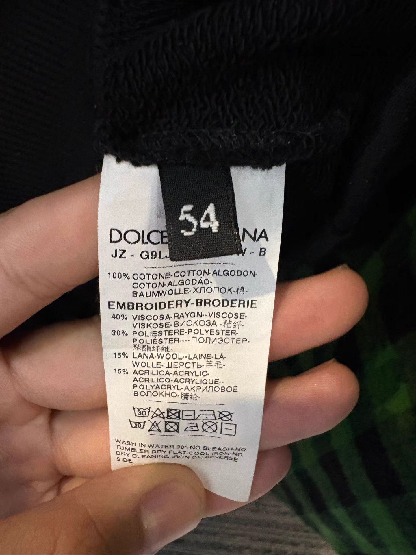 Dolce & Gabbana Dolce & Gabbana Crown Logo Wool Top K1 Size US L / EU 52-54 / 3 - 5 Thumbnail