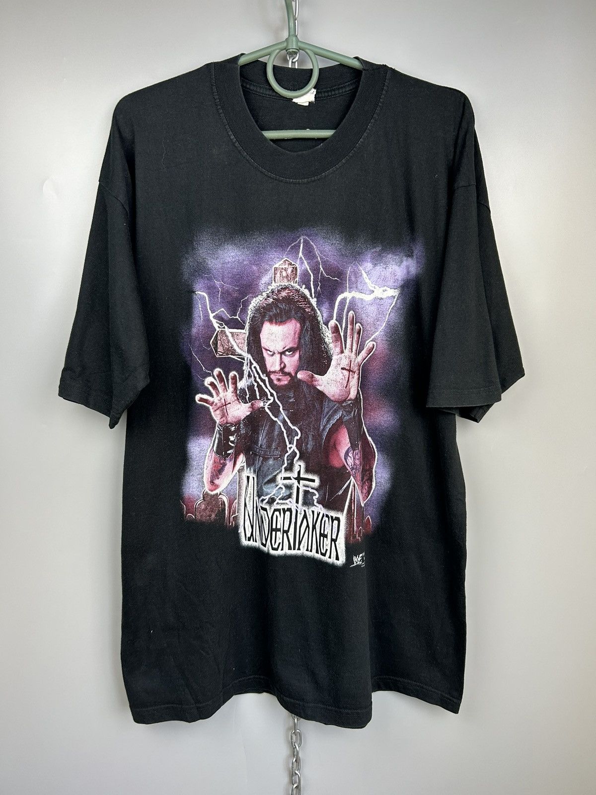 image of Vintage The Undertaker 1999 Wwf Wrestling T Shirt in Black, Men's (Size XL)