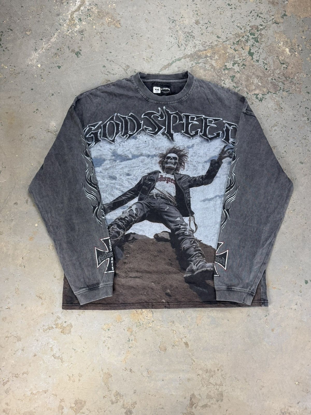 Godspeed Godspeed Rocker L/S Grey Wash Size US XXL / EU 58 / 5 - 1 Thumbnail