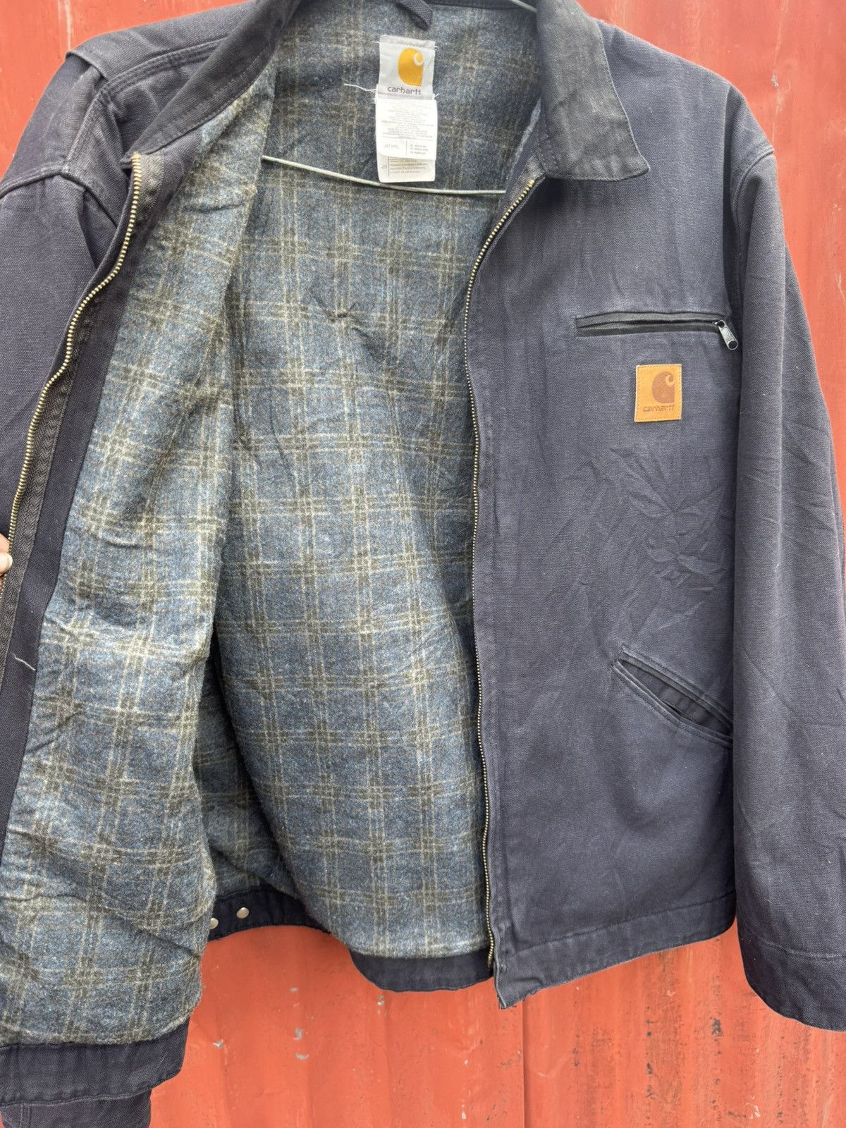 Carhartt Vintage Carhartt detroit blue Lined J97 PTL SMALL Jacket Size US XL / EU 56 / 4 - 10 Thumbnail