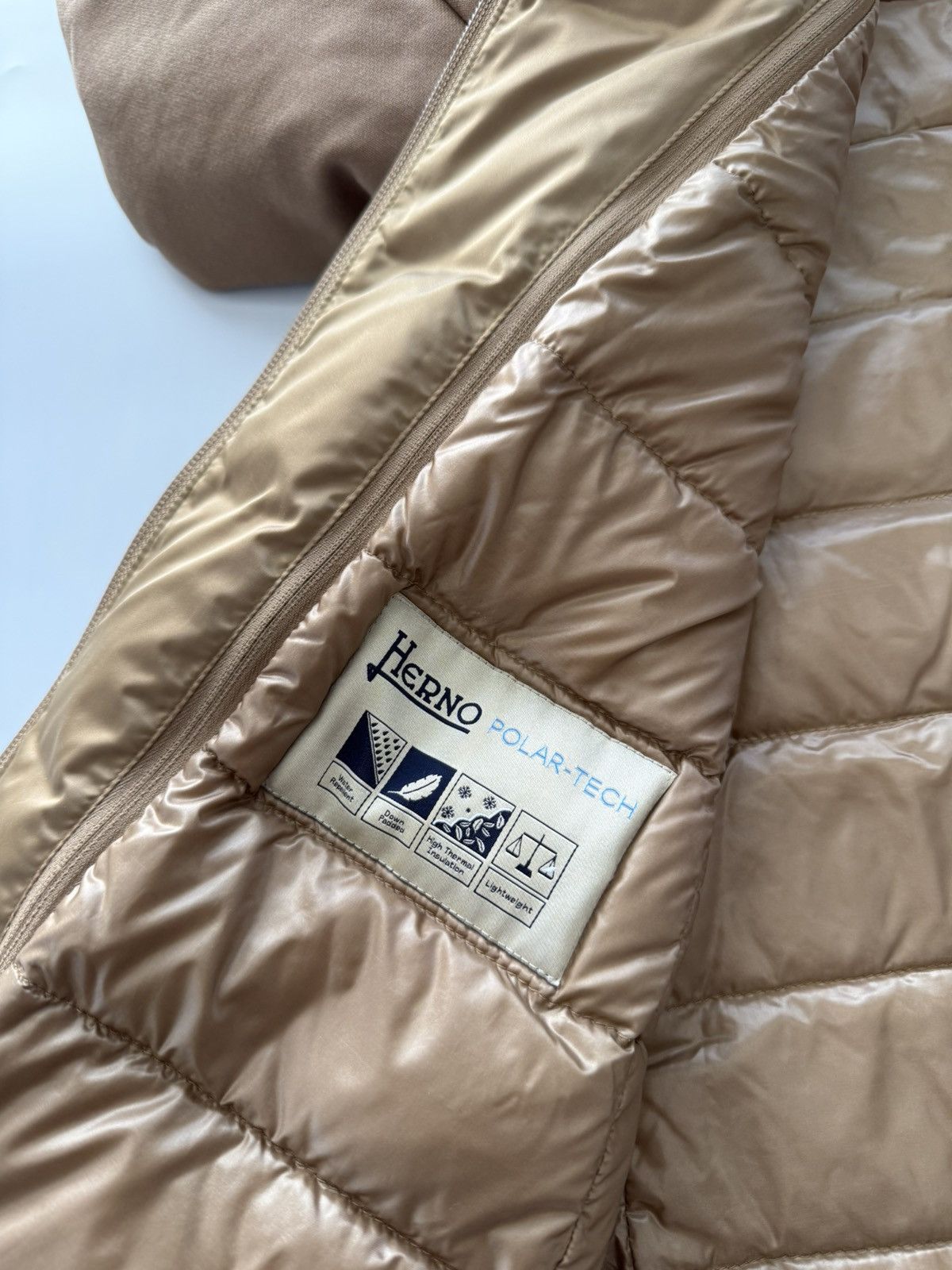 Herno Herno Brown Tan Detachable Collar Puffer Coat Jacket Wool Size M / US 6-8 / IT 42-44 - 7 Thumbnail