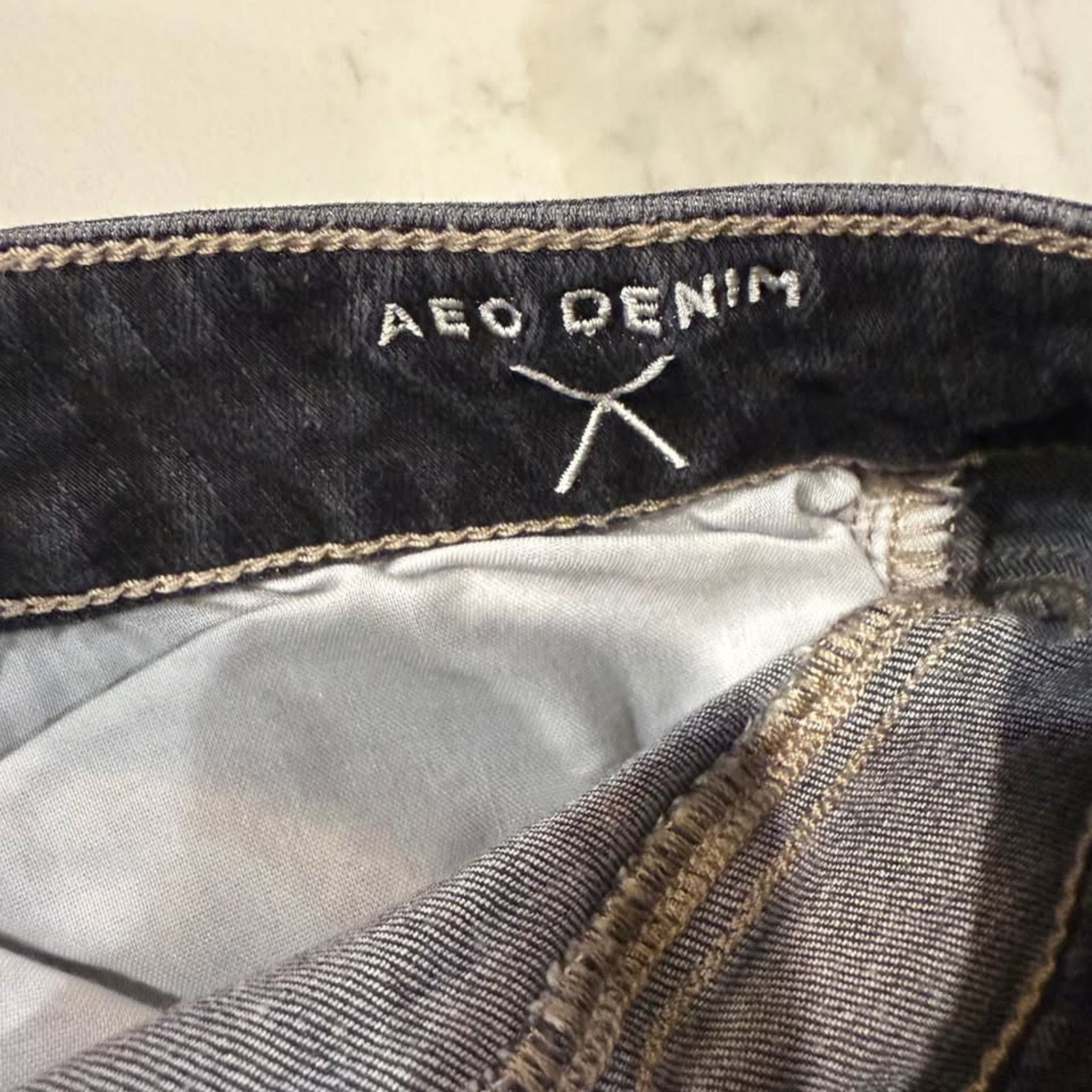 American Eagle Outfitters American Eagle High Rise Jegging Crop Denim Jeans Womens 4R Size 27" / US 4 / IT 40 - 9 Thumbnail