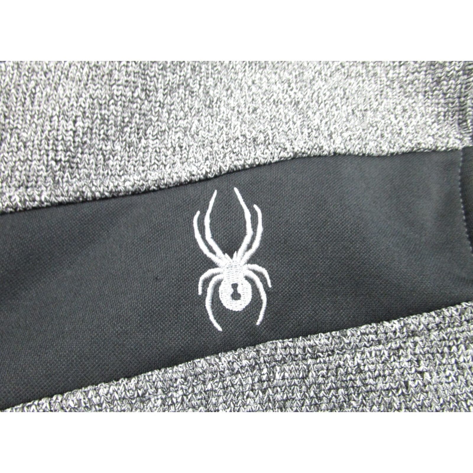 Spyder Spyder Mens Sweater Medium Gray Fleece Mock Neck Full Zip Knit Jacket Zip Knit Sweater Mens Size US M / EU 48-50 / 2 - 4 Thumbnail
