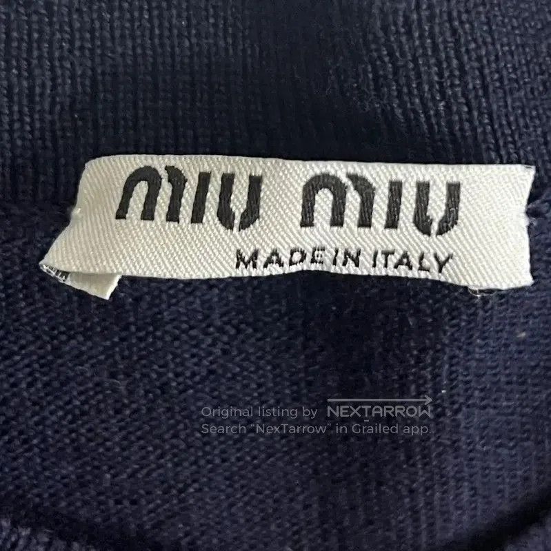 Miu Miu Miu Miu Black Cotton Blend Women's Sweatshirt . Size M / US 6-8 / IT 42-44 - 4 Thumbnail