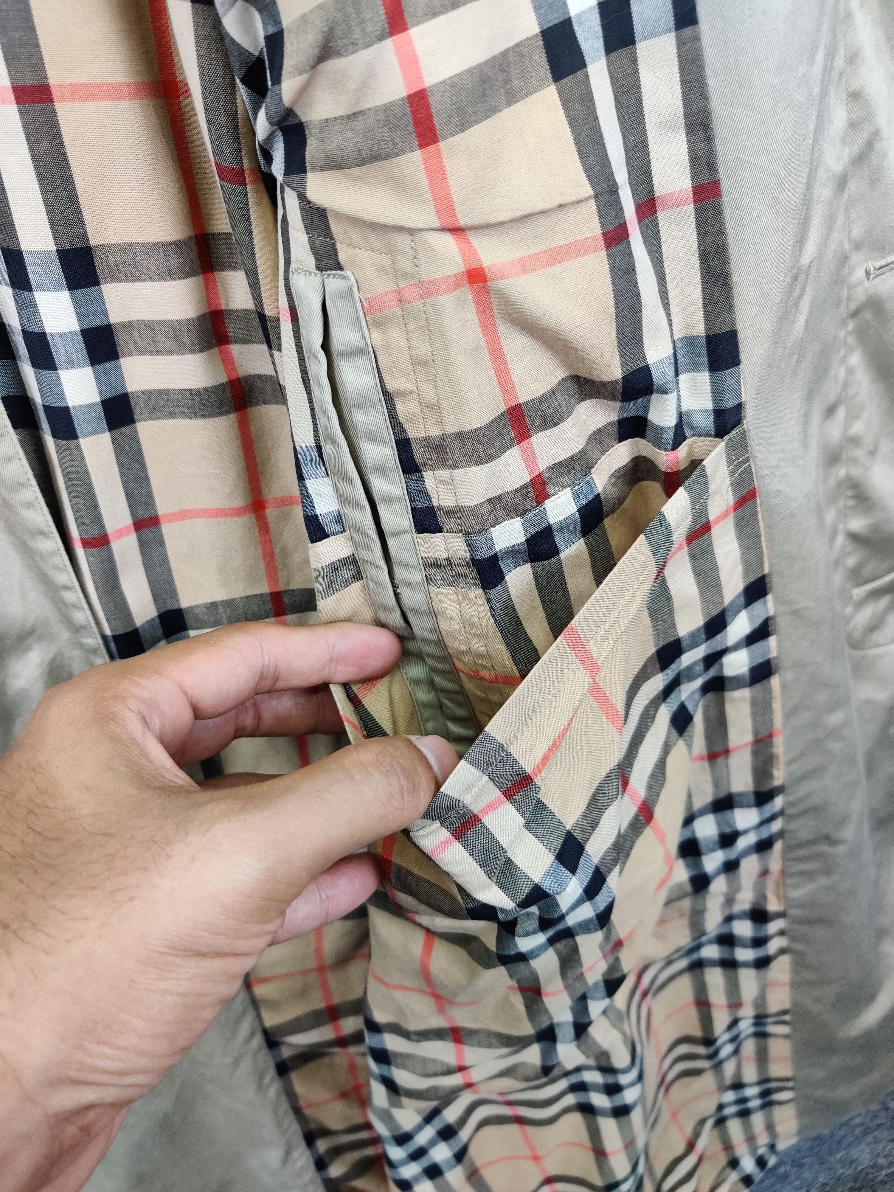Burberry Vintage Burberry Nova Check Trench Coat Size US XL / EU 56 / 4 - 8 Thumbnail