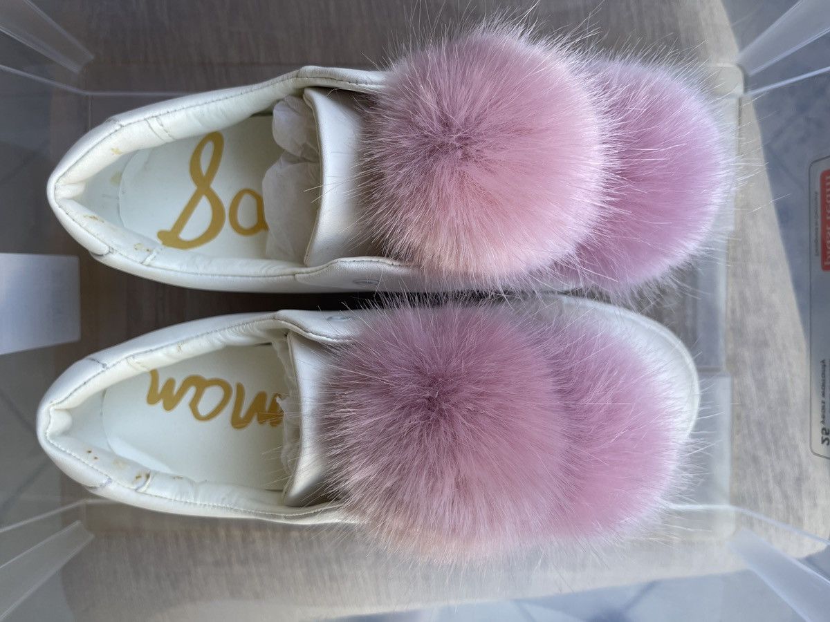 Sam Edelman Sam Edelman Leya faux fur-trimmed leather slip-on sneakers Size US 7 / IT 37 - 4 Thumbnail