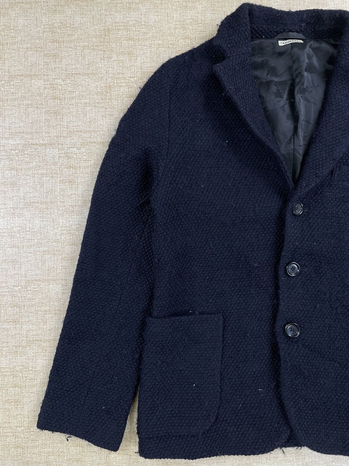 Blue Blue Japan × Indigo × Vintage Vtg BLUE BLUE JAPAN ARIGATO Pure Indigo Knit Button Jacket Size US M / EU 48-50 / 2 - 2 Thumbnail