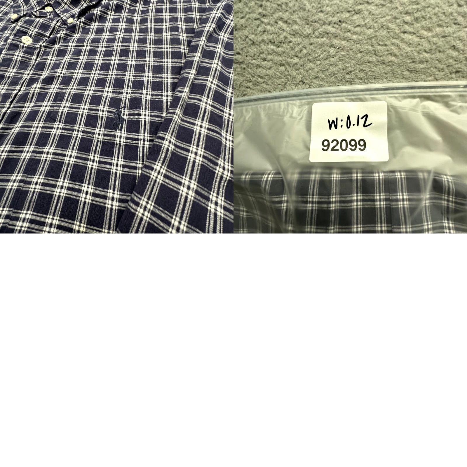 Ralph Lauren Ralph Lauren Moore Plaid Button-Down Long Sleeve Shirt Mens XL Navy White Size US XL / EU 56 / 4 - 9 Thumbnail