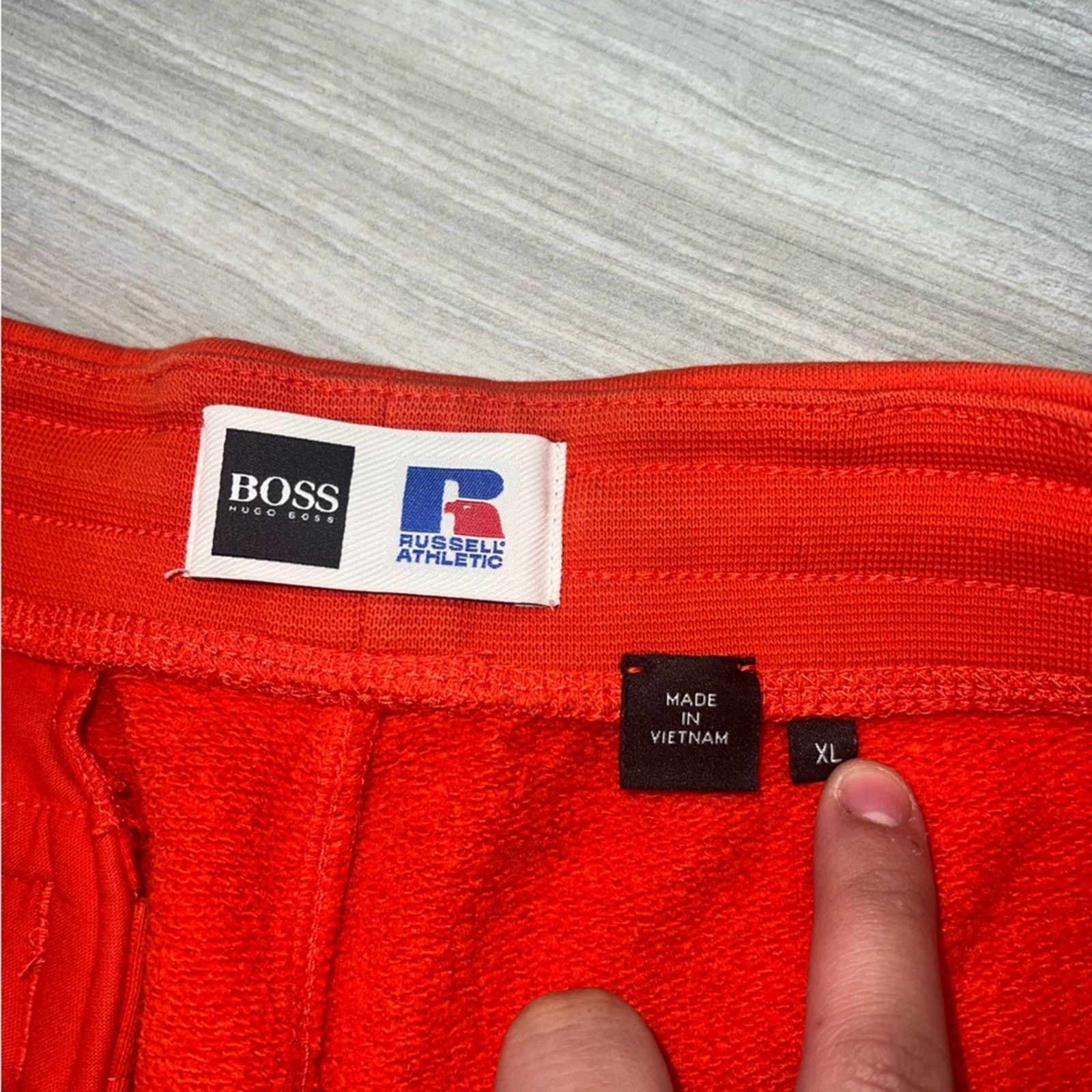 Russell Athletic Boss x Russell Athletic Orange Embroidered Joggers Size US 32 / EU 48 - 3 Thumbnail