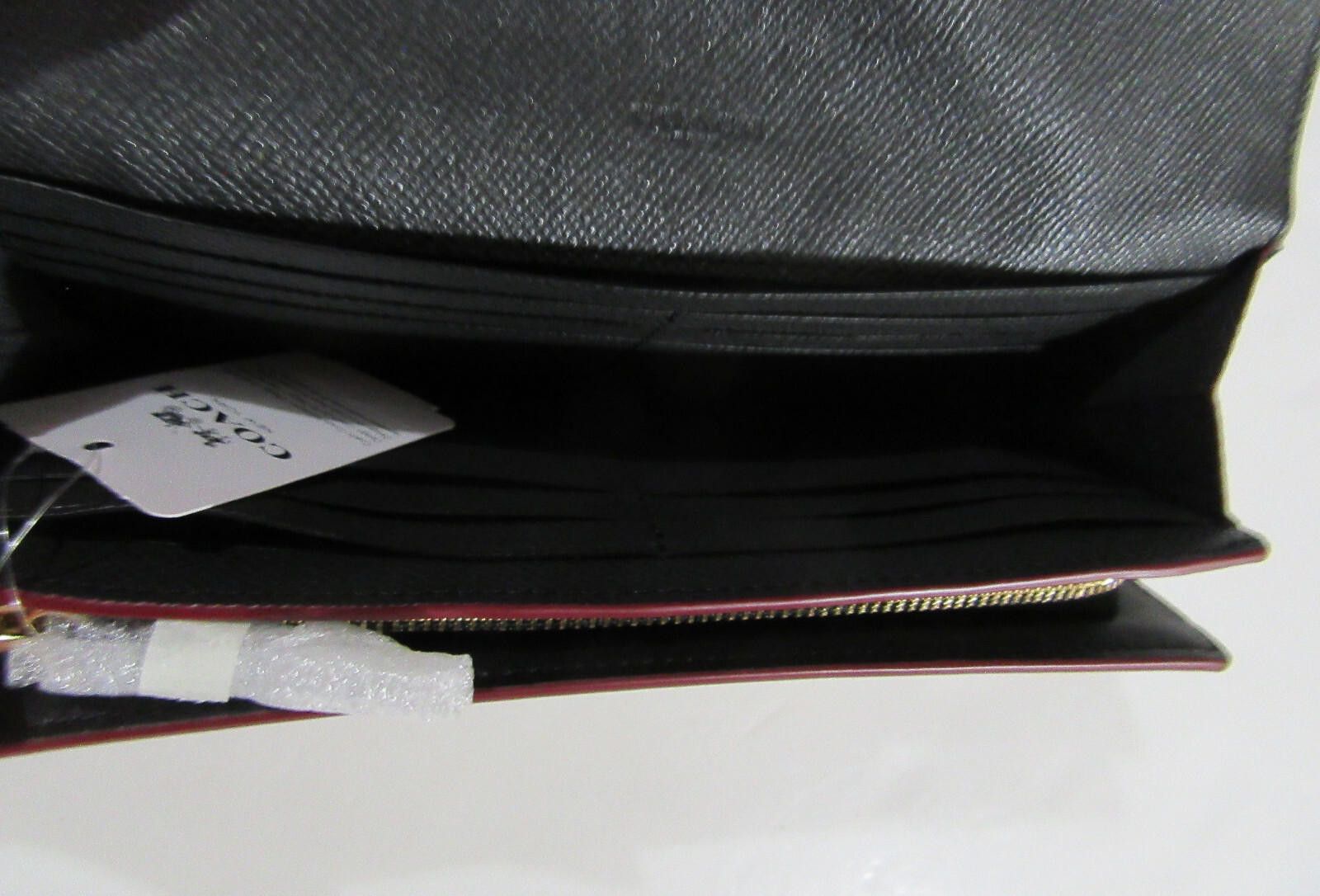 Coach Coach F24354 Signature Slim Envelope Wallet Khaki / Black Size ONE SIZE - 9 Thumbnail