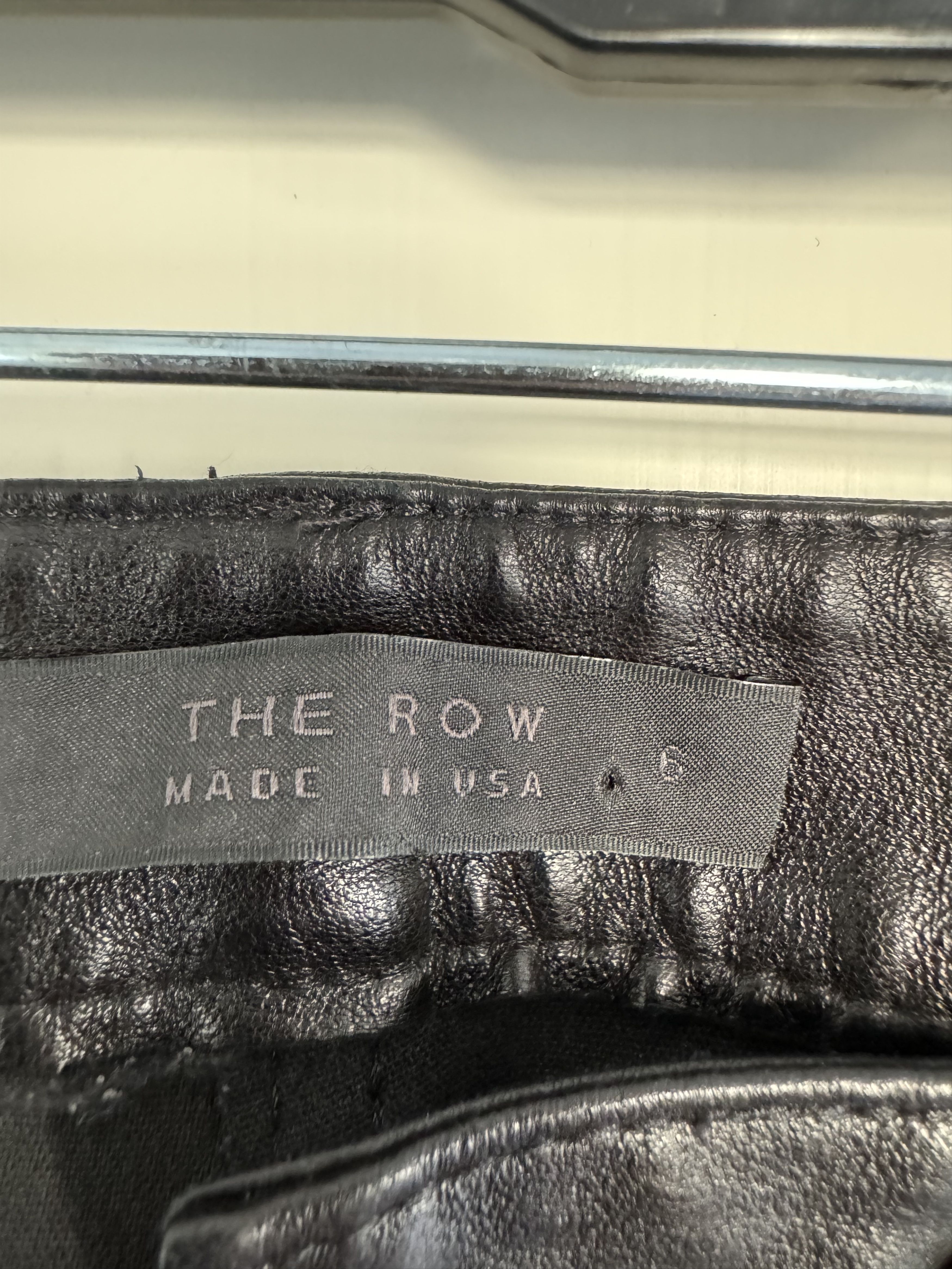 The Row The Row Slim Fit Black Leather Pant Size 28" / US 6 / IT 42 - 5 Thumbnail