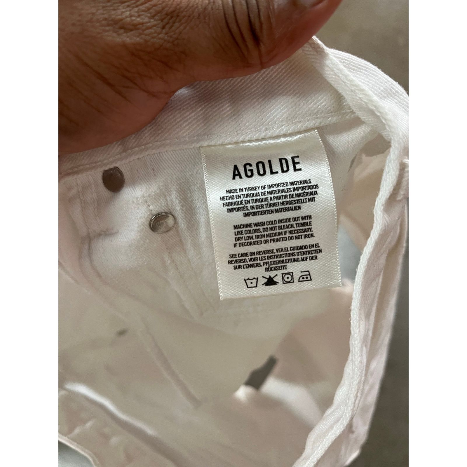 Agolde AGOLDE - Parker premium Short / size 27 / White Size 27" / US 4 / IT 40 - 9 Thumbnail