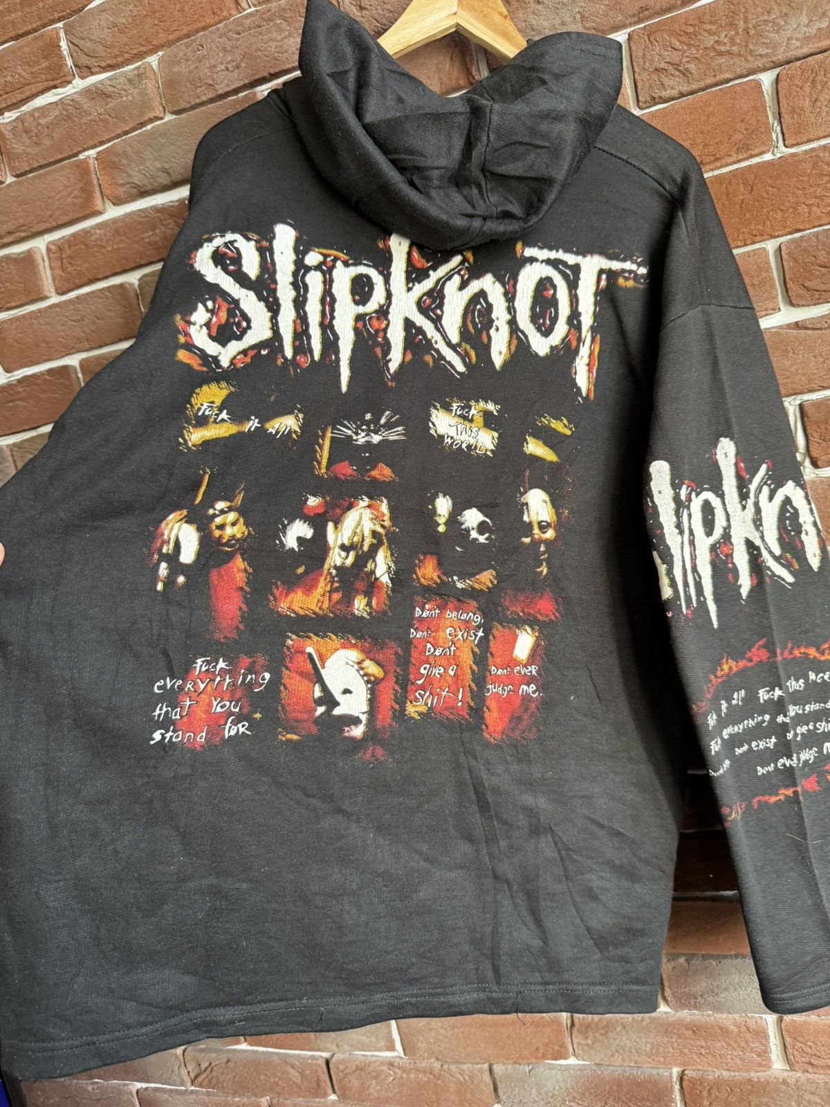 Band Tees Rare Vintage 90s Slipknot Numetal Band Tee Hoodie CLarge Size US XL / EU 56 / 4 - 4 Thumbnail
