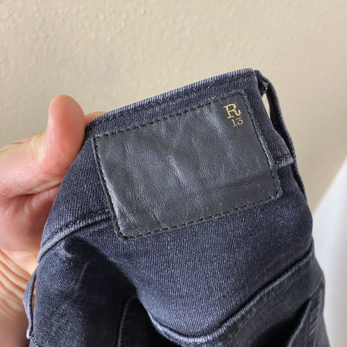 Japanese Brand × R13 Rare R-13 Black Boy Denim Size US 28 / EU 44 - 8 Thumbnail