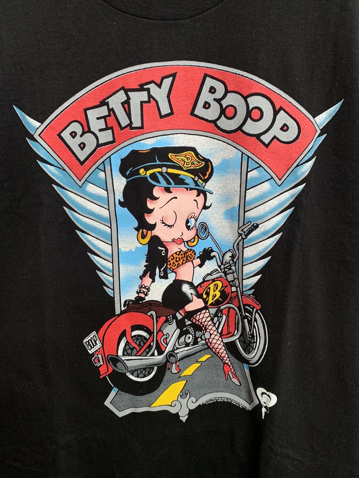 Other 1993 Betty Boop Sexy Biker Vintage T-Shirt Tee Big Logo Size US XL / EU 56 / 4 - 6 Thumbnail