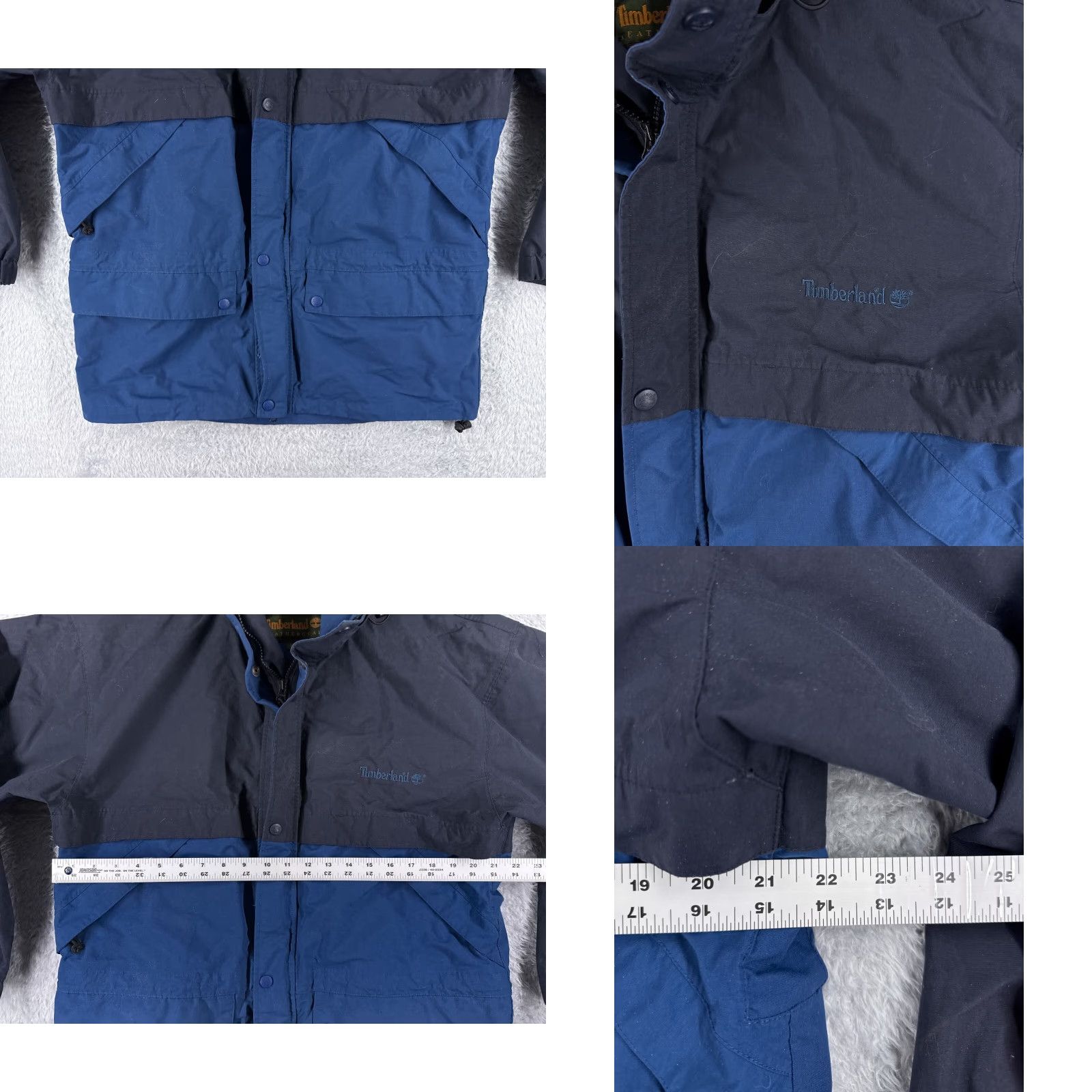 Timberland Timberland Jacket Mens M Blue Full Zip Hooded Windbreaker 100% Nylon Size US M / EU 48-50 / 2 - 8 Thumbnail
